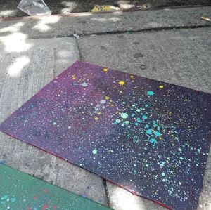 Hand-made acrylic painting